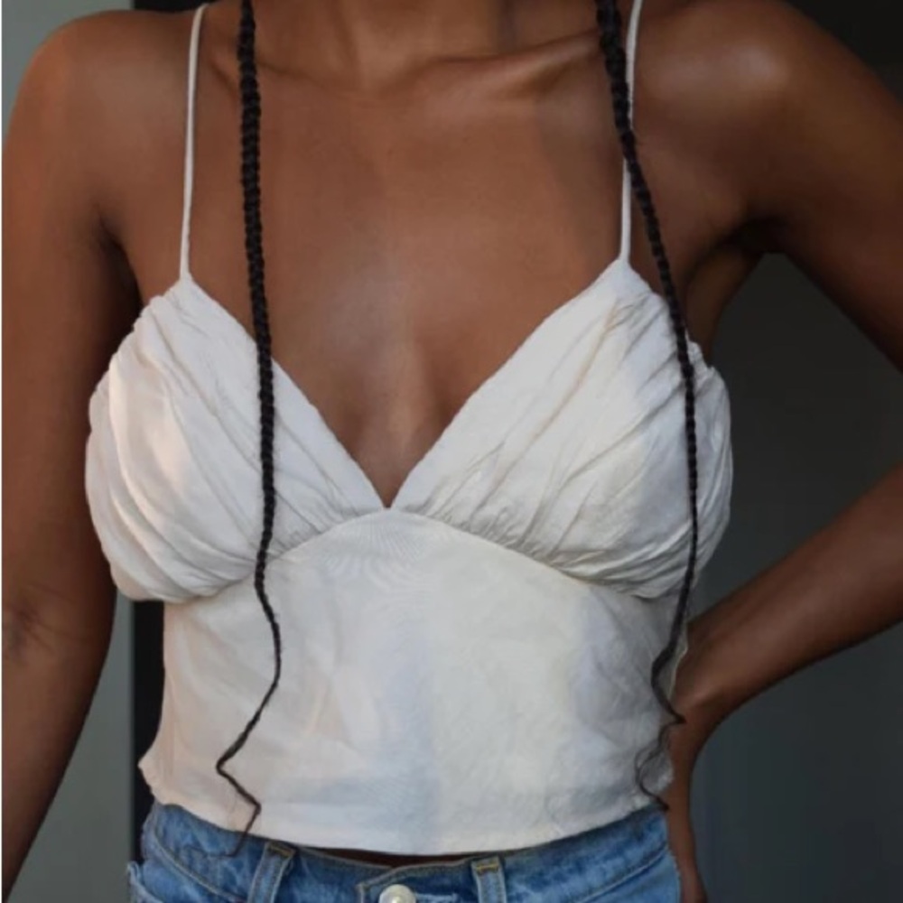 Princess Polly Beige Crop Top